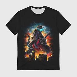 Футболка мужская РОКЗИЛЛА, цвет: 3D-принт