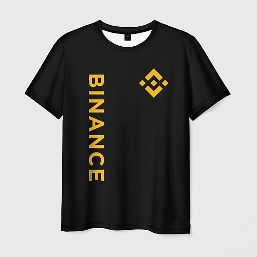 Мужская футболка БИНАНС ЛОГО КАРБОН BINANCE LOGO / 3D-принт – фото 1