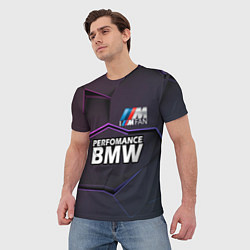 Футболка мужская BMW Perfomance, цвет: 3D-принт — фото 2