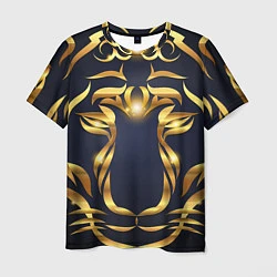 Футболка мужская Золотой символ года Тигр, цвет: 3D-принт