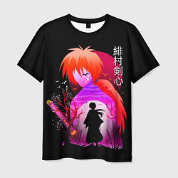 Футболка мужская Rurouni Kenshin Бродяга Кэнсин, цвет: 3D-принт