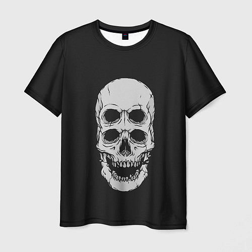 Мужская футболка Terrible Skull / 3D-принт – фото 1