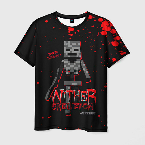 Мужская футболка WITHER SKELETON / 3D-принт – фото 1