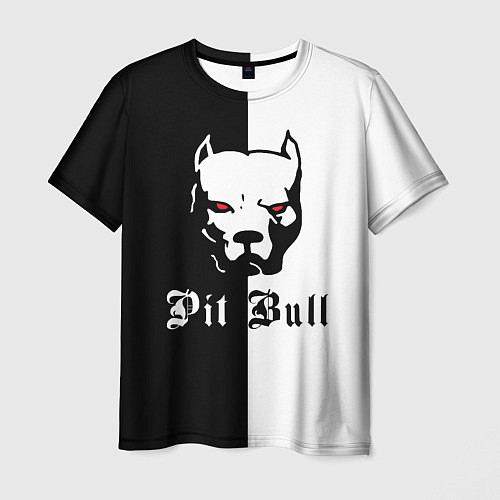 Мужская футболка Pit Bull боец / 3D-принт – фото 1