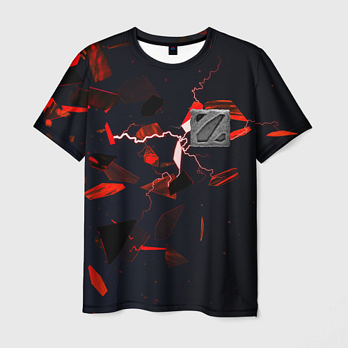 Мужская футболка DOTA 2 3D плиты и молния / 3D-принт – фото 1