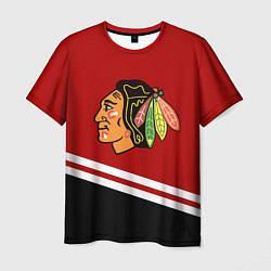 Футболка мужская Chicago Blackhawks, NHL, цвет: 3D-принт