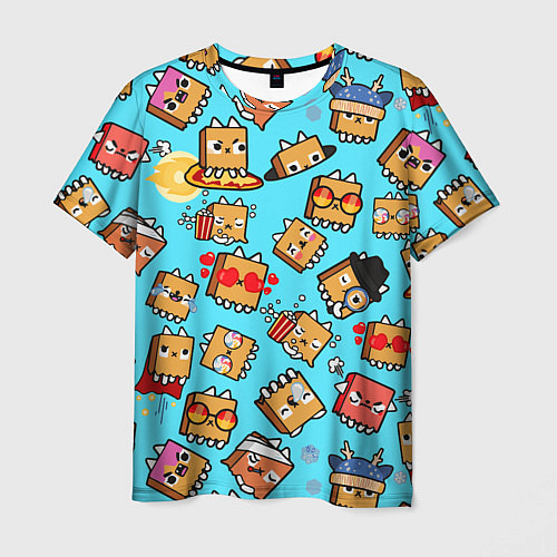 Мужская футболка PAPER BAG CAT TOCA BOCA TOCA LIFE WORLD / 3D-принт – фото 1