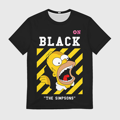 Мужская футболка Симпсоны х ON BLACK / 3D-принт – фото 1