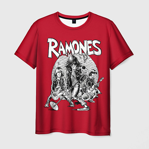 Мужская футболка BW Ramones / 3D-принт – фото 1