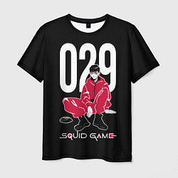 Футболка мужская Squid game: guard 029 police officer, цвет: 3D-принт