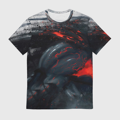 Мужская футболка ЧЁРНЫЙ СИМБИОТ ГРАНЖ BLACK MONSTER / 3D-принт – фото 1