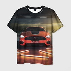 Футболка мужская Форд Мустанг, Ford Mustang, цвет: 3D-принт