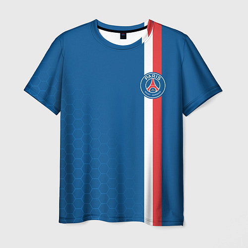 Мужская футболка PSG SPORT STRIPES UNIFORM / 3D-принт – фото 1