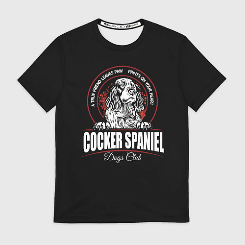 Мужская футболка Кокер-Спаниель Cocker Spaniel / 3D-принт – фото 1