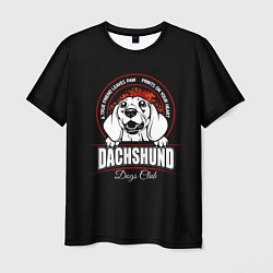 Мужская футболка Такса Dachshund