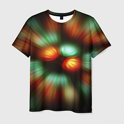 Мужская футболка Вспышка света в виде ярких линий