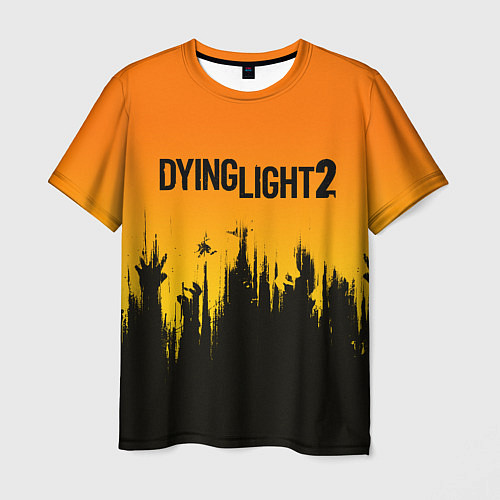 Мужская футболка DYING LIGHT 2 ХОРОШЕЙ НОЧИ И УДАЧИ / 3D-принт – фото 1