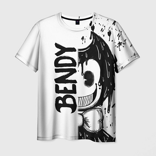Мужская футболка BENDY - БЕНДИ БРЫЗГИ КРАСКИ / 3D-принт – фото 1
