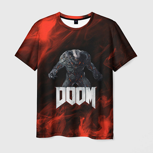 Мужская футболка 3D BARON DOOM FIRE / 3D-принт – фото 1