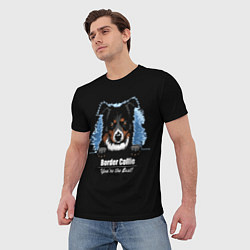 Футболка мужская Бордер-Колли Border-Collie, цвет: 3D-принт — фото 2