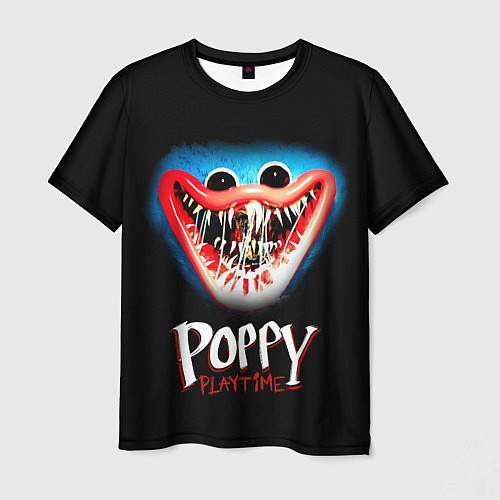 Мужская футболка Poppy Playtime: Huggy Wuggy / 3D-принт – фото 1
