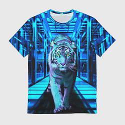 Футболка мужская Крадущийся тигр, цвет: 3D-принт