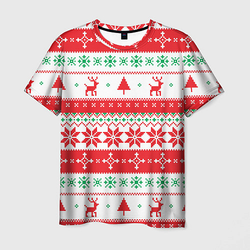 Мужская футболка Christmas Deer / 3D-принт – фото 1