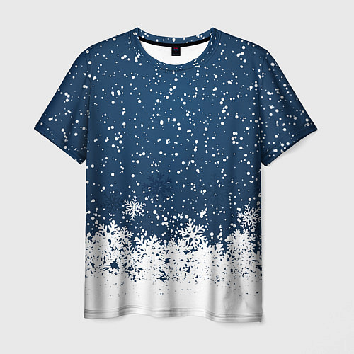 Мужская футболка Snow / 3D-принт – фото 1