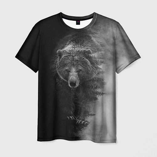 Мужская футболка EVIL BEAR / 3D-принт – фото 1