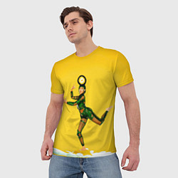 Футболка мужская Ашиникко на ромашке, цвет: 3D-принт — фото 2