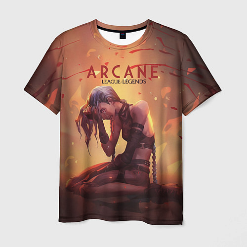 Мужская футболка Arcane: League of Legends Jinx / 3D-принт – фото 1