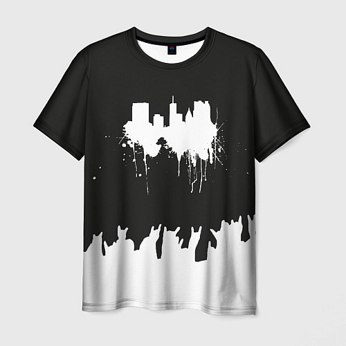 Мужская футболка Black sity Город тьмы ART 2 / 3D-принт – фото 1