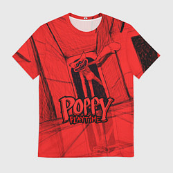 Футболка мужская Poppy Playtime: Red Room, цвет: 3D-принт