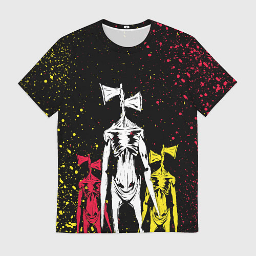 Мужская футболка АТАКА СИРЕНЕГОЛОВЫХ / 3D-принт – фото 1