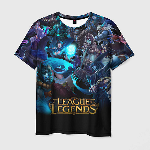 Мужская футболка LEAGUE OF LEGENDS ЛИГА ЛЕГЕНД ГЕРОИ / 3D-принт – фото 1