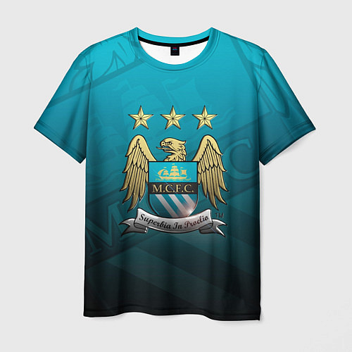 Мужская футболка Manchester City Teal Themme / 3D-принт – фото 1