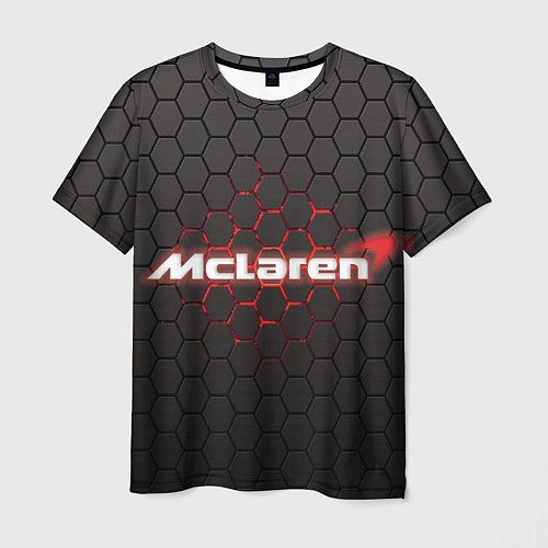 Мужская футболка McLaren carbon theme / 3D-принт – фото 1