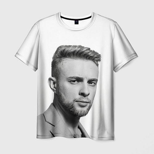 Мужская футболка ЕГОР КРИД на белом фоне / 3D-принт – фото 1
