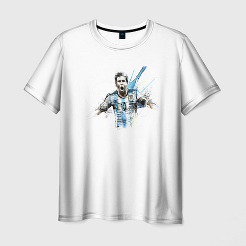 Мужская футболка Messi Argentina Team / 3D-принт – фото 1