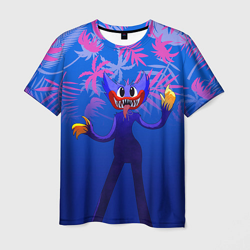 Мужская футболка Poppy Playtime Тропические листья / 3D-принт – фото 1