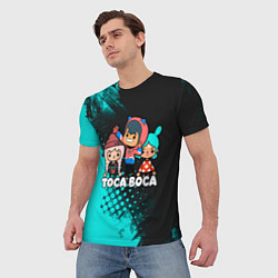 Футболка мужская Toca Boca Рита и Леон, цвет: 3D-принт — фото 2