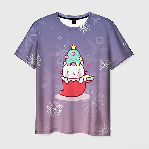Мужская футболка Happy New Year 2022 Сat 1 / 3D-принт – фото 1
