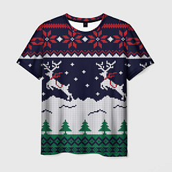 Мужская футболка СВИТЕР С ОЛЕНЯМИ DEER SWEATER