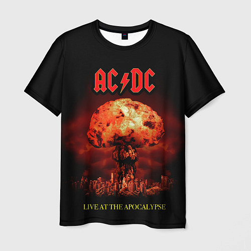 Мужская футболка Live at the Apocalypse - ACDC / 3D-принт – фото 1