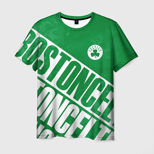 Мужская футболка Бостон Селтикс, Boston Celtics / 3D-принт – фото 1