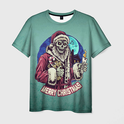 Мужская футболка Zombie Санта / 3D-принт – фото 1
