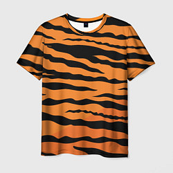 Футболка мужская Шкура тигра вектор, цвет: 3D-принт