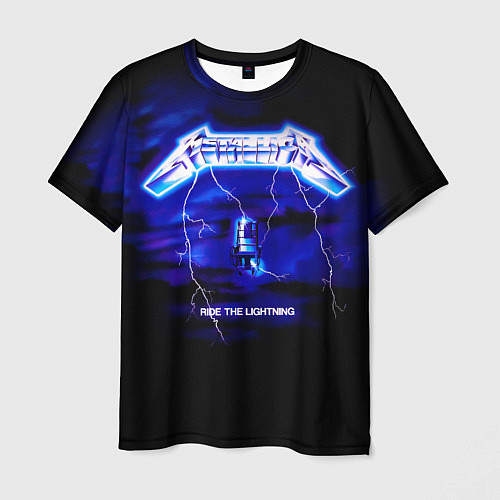 Мужская футболка Ride the Lightning - Metallica / 3D-принт – фото 1