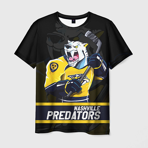 Мужская футболка Нэшвилл Предаторз, Nashville Predators / 3D-принт – фото 1