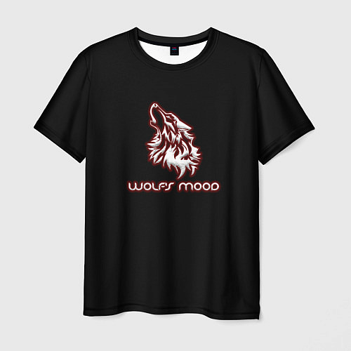 Мужская футболка Wolfs mood / 3D-принт – фото 1